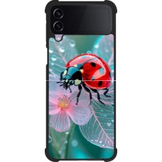 Coque Samsung Galaxy Z Flip3 5G - Silicone rigide noir Ladybird in bloom Spring 2026