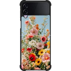 Coque Samsung Galaxy Z Flip3 5G - Silicone rigide noir Spring flowers Spring 2026