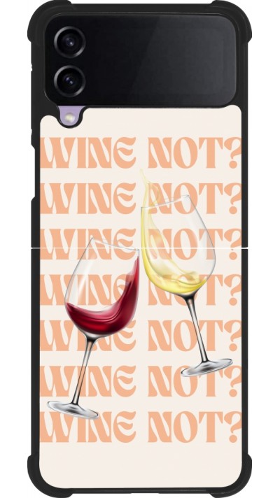 Samsung Galaxy Z Flip3 5G Case Hülle - Silikon schwarz Wine not
