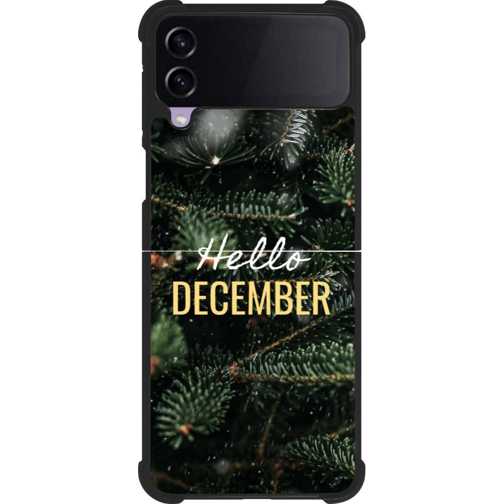 Samsung Galaxy Z Flip3 5G Case Hülle - Silikon schwarz Winter 25 Winter hello december