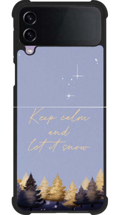 Samsung Galaxy Z Flip3 5G Case Hülle - Silikon schwarz Winter 25 Winter illustration of trees