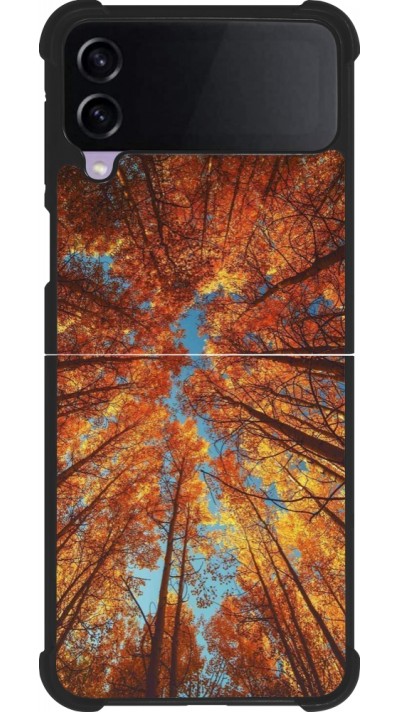 Coque Samsung Galaxy Z Flip4 - Silicone rigide noir Autumn 25 Trees