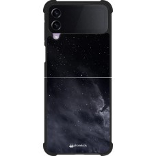 Samsung Galaxy Z Flip4 Case Hülle - Silikon schwarz Black Sky Clouds