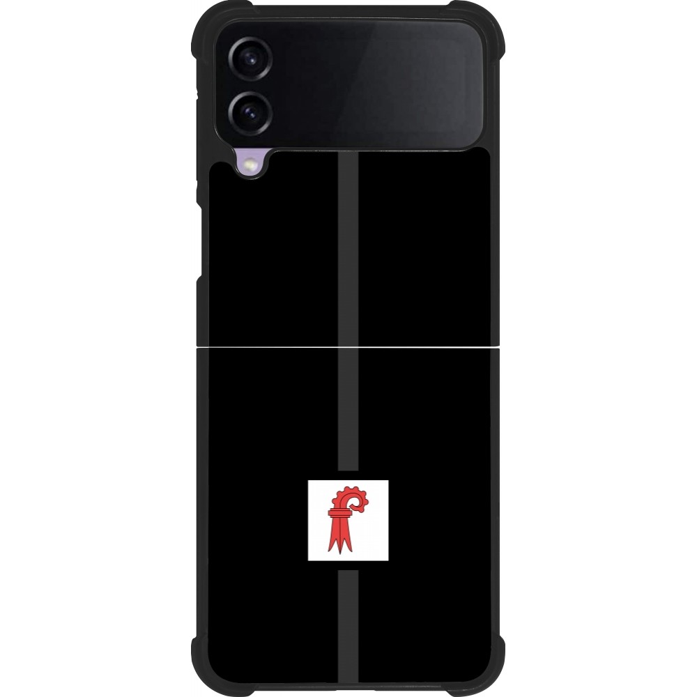 Coque Samsung Galaxy Z Flip4 - Silicone rigide noir Canton BL noir