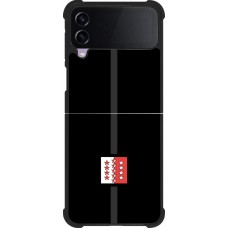 Coque Samsung Galaxy Z Flip4 - Silicone rigide noir Canton VS noir