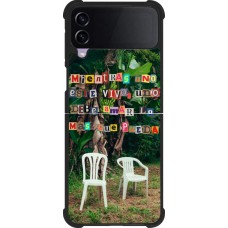 Coque Samsung Galaxy Z Flip4 - Silicone rigide noir Chairs DTMF