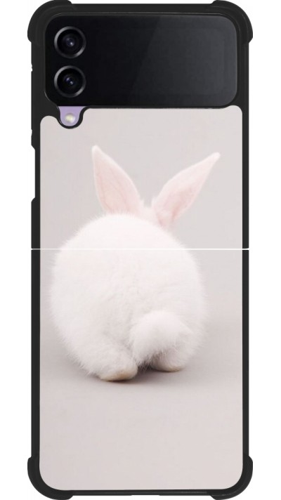Coque Samsung Galaxy Z Flip4 - Silicone rigide noir Easter 2024 bunny butt