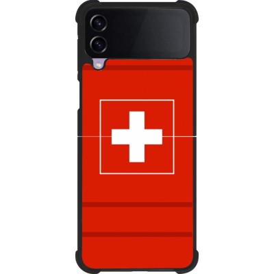 Samsung Galaxy Z Flip4 Case Hülle - Silikon schwarz Euro 2020 Switzerland