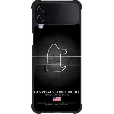 Coque Samsung Galaxy Z Flip4 - Silicone rigide noir F1 Track 2025 Las Vegas