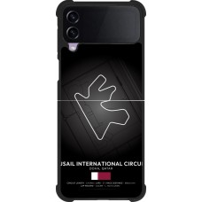 Coque Samsung Galaxy Z Flip4 - Silicone rigide noir F1 Track 2025 Qatar