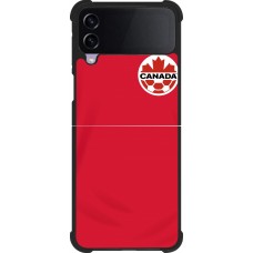 Samsung Galaxy Z Flip4 Case Hülle - Silikon schwarz Kanada 2022 personalisierbares Fussballtrikot