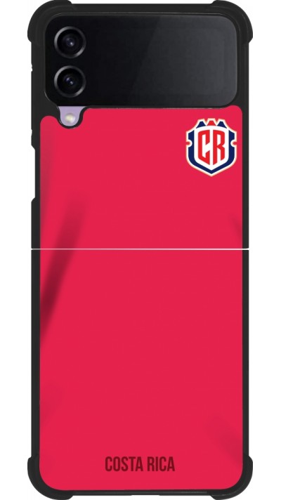 Samsung Galaxy Z Flip4 Case Hülle - Silikon schwarz Costa Rica 2022 personalisierbares Fussballtrikot