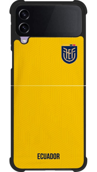 Samsung Galaxy Z Flip4 Case Hülle - Silikon schwarz Ecuador 2022 Fußballtrikot