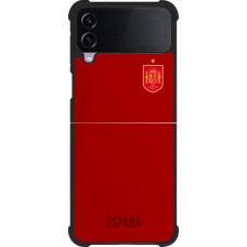 Samsung Galaxy Z Flip4 Case Hülle - Silikon schwarz Spanien 2022 personalisierbares Fußballtrikot