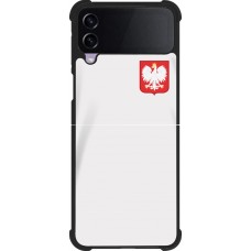 Samsung Galaxy Z Flip4 Case Hülle - Silikon schwarz Polen 2022 personalisierbares Fussballtrikot