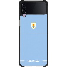 Samsung Galaxy Z Flip4 Case Hülle - Silikon schwarz Uruguay 2026 personalisierbares Fussballtrikot