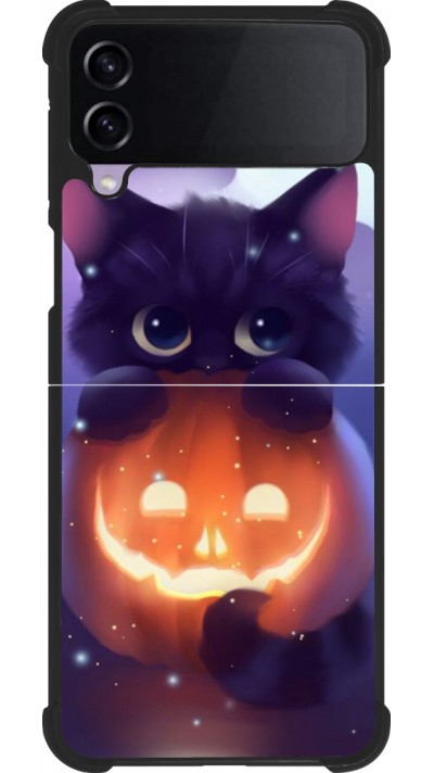 Coque Samsung Galaxy Z Flip4 - Silicone rigide noir Halloween 17 15