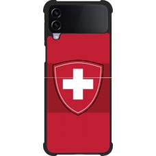 Samsung Galaxy Z Flip4 Case Hülle - Silikon schwarz Hockey World Championship Ecusson Suisse