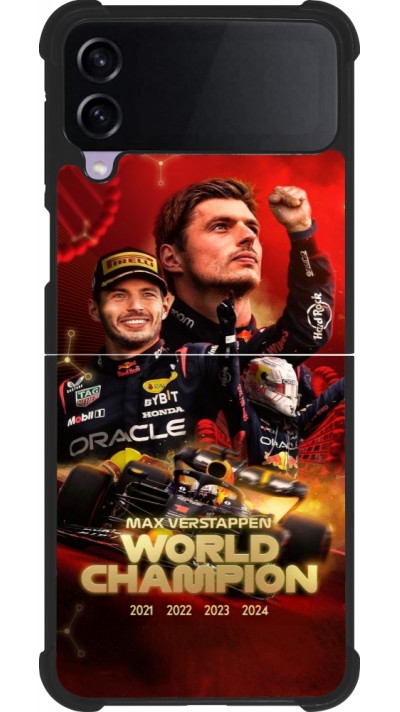 Samsung Galaxy Z Flip4 Case Hülle - Silikon schwarz Max Verstappen Champion 2023