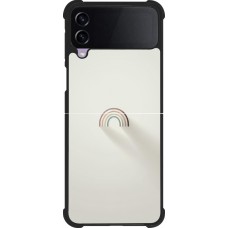 Samsung Galaxy Z Flip4 Case Hülle - Silikon schwarz Mini Regenbogen Minimal