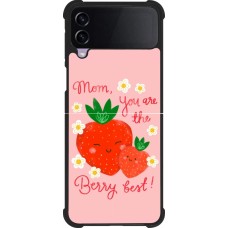Samsung Galaxy Z Flip4 Case Hülle - Silikon schwarz Mom 2026 Berry best