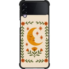 Samsung Galaxy Z Flip4 Case Hülle - Silikon schwarz Half moon stamp 2026