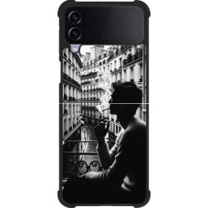 Samsung Galaxy Z Flip4 Case Hülle - Silikon schwarz Parisian Smoker