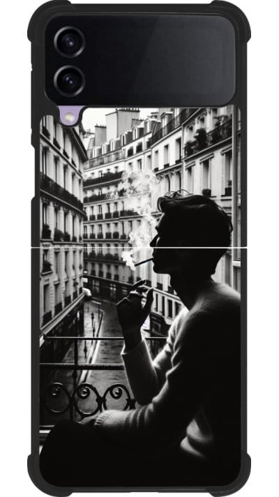 Samsung Galaxy Z Flip4 Case Hülle - Silikon schwarz Parisian Smoker