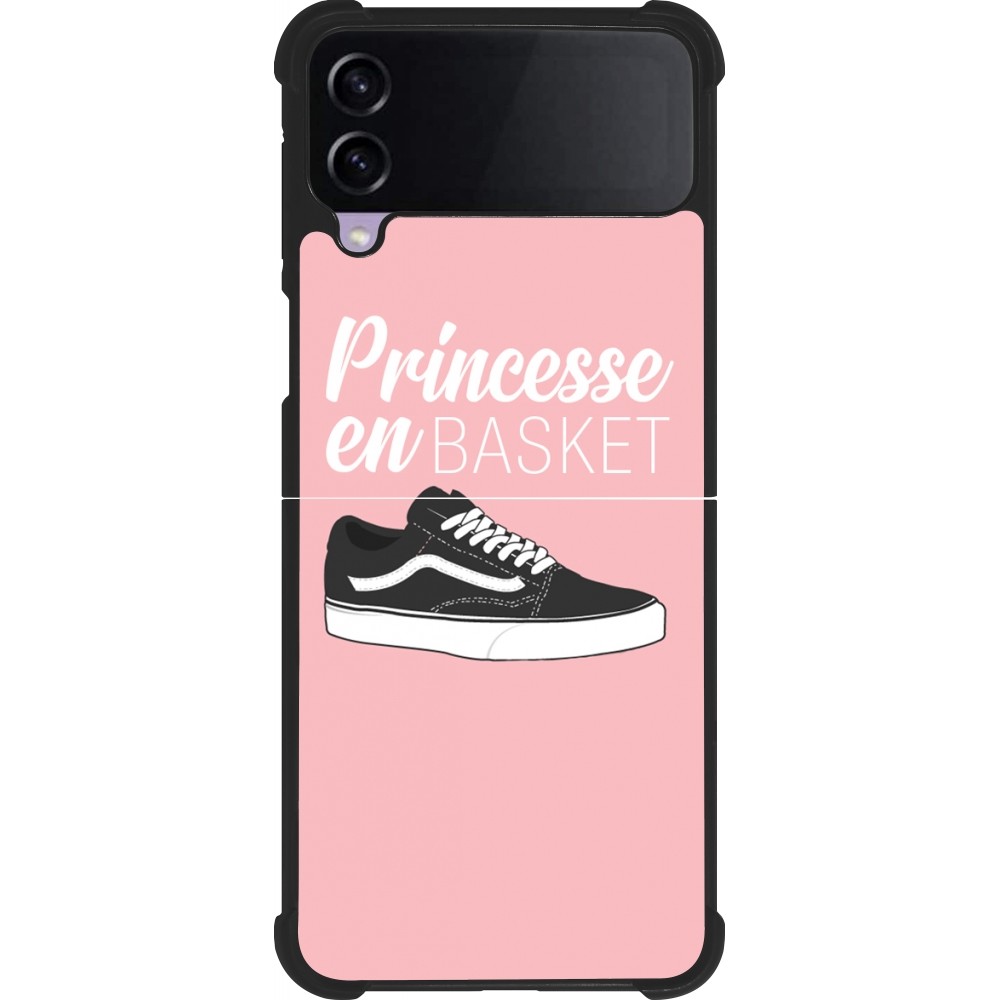 Samsung Galaxy Z Flip4 Case Hülle - Silikon schwarz princesse en basket