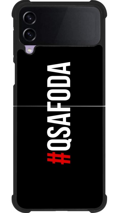Samsung Galaxy Z Flip4 Case Hülle - Silikon schwarz Qsafoda 1