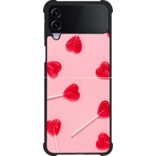 Samsung Galaxy Z Flip4 Case Hülle - Silikon schwarz Saint Valentines Day 26 Lollipop