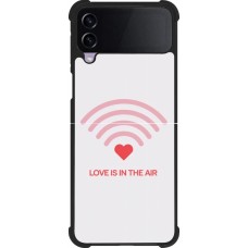 Coque Samsung Galaxy Z Flip4 - Silicone rigide noir Saint Valentines Day 26 Love is in the air