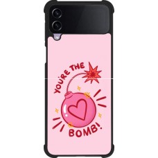 Samsung Galaxy Z Flip4 Case Hülle - Silikon schwarz Saint Valentines Day 26 You are the bomb