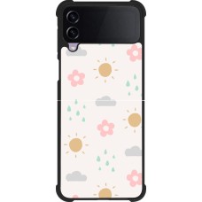 Samsung Galaxy Z Flip4 Case Hülle - Silikon schwarz Spring 23 weather