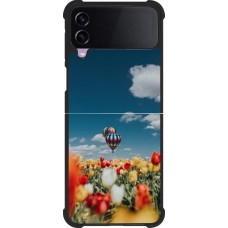 Coque Samsung Galaxy Z Flip4 - Silicone rigide noir Hot air balloon 2026