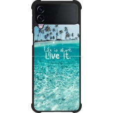 Samsung Galaxy Z Flip4 Case Hülle - Silikon schwarz Summer 18 24
