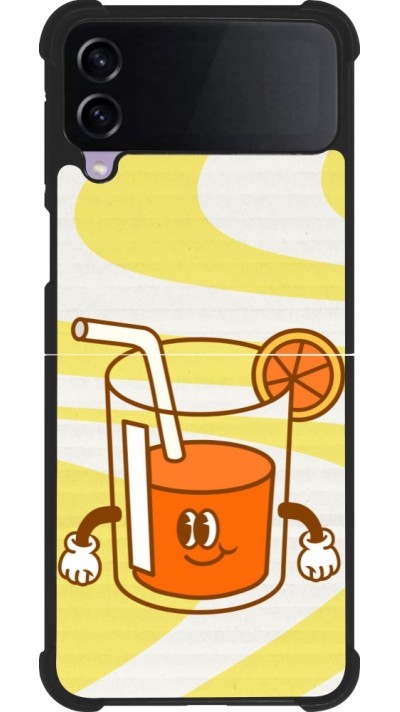 Samsung Galaxy Z Flip4 Case Hülle - Silikon schwarz Summer drink 2026
