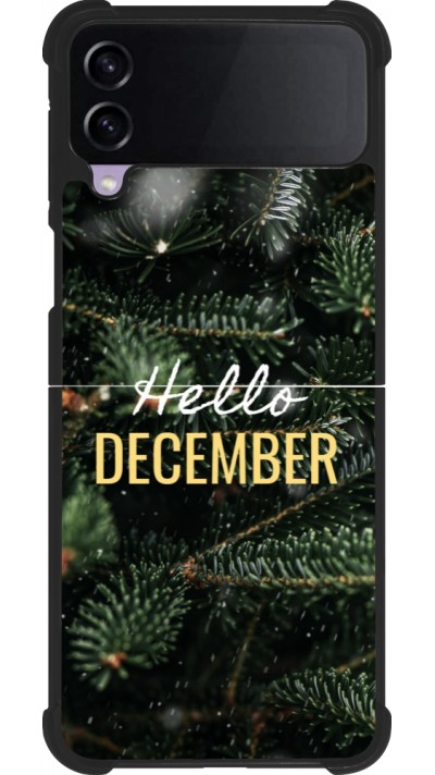 Samsung Galaxy Z Flip4 Case Hülle - Silikon schwarz Winter 25 Winter hello december