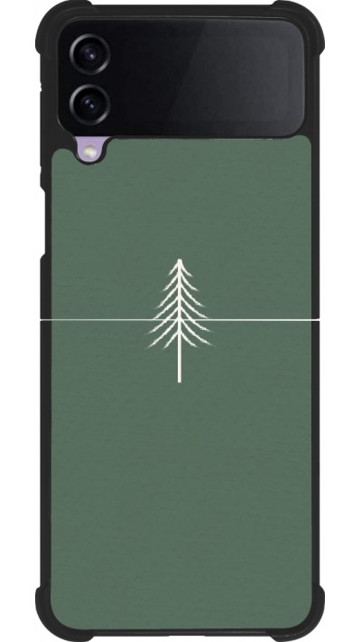 Samsung Galaxy Z Flip4 Case Hülle - Silikon schwarz Christmas 22 minimalist tree