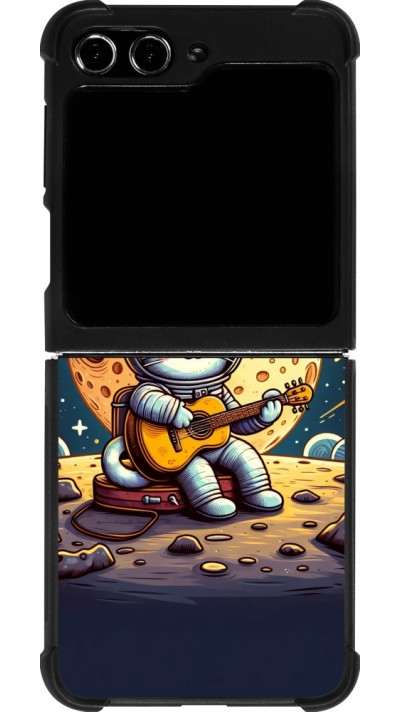 Coque Samsung Galaxy Z Flip5 - Silicone rigide noir AstroCat RockLune