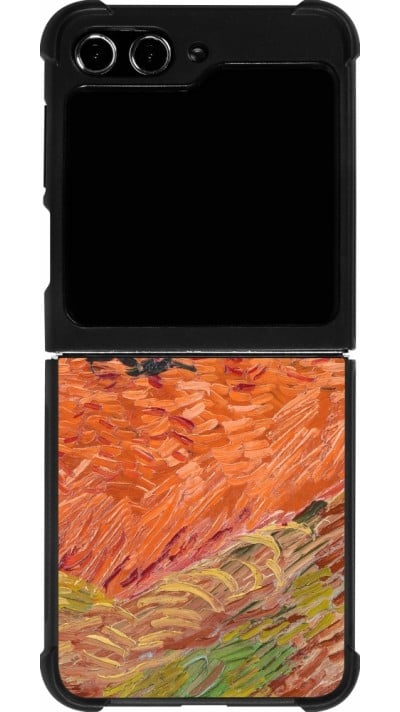 Coque Samsung Galaxy Z Flip5 - Silicone rigide noir Autumn 22 Van Gogh style