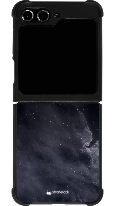 Coque Samsung Galaxy Z Flip5 - Silicone rigide noir Black Sky Clouds