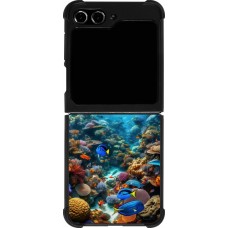 Coque Samsung Galaxy Z Flip5 - Silicone rigide noir Bora Bora Mer et Merveilles