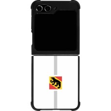Samsung Galaxy Z Flip5 Case Hülle - Silikon schwarz Kanton BE weiss
