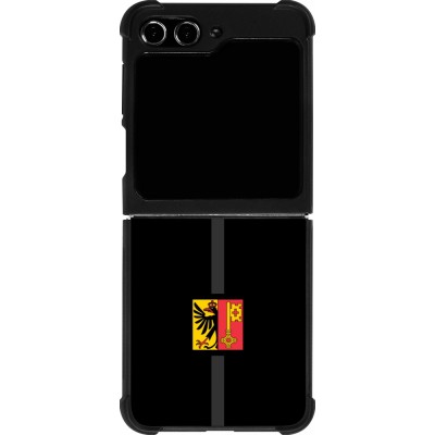Coque Samsung Galaxy Z Flip5 - Silicone rigide noir Canton GE noir