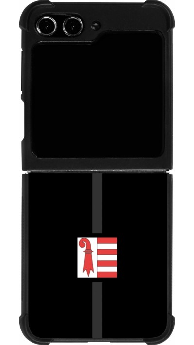 Coque Samsung Galaxy Z Flip5 - Silicone rigide noir Canton JU noir