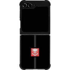 Coque Samsung Galaxy Z Flip5 - Silicone rigide noir Canton NW noir