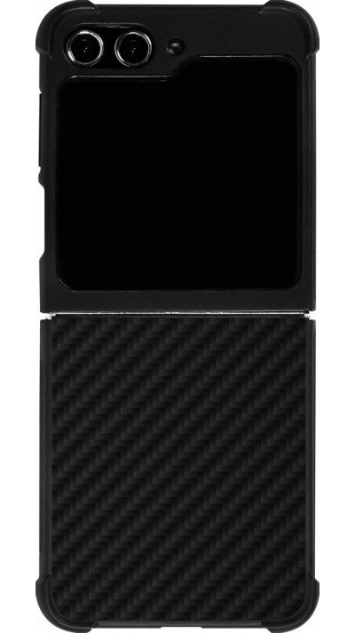 Samsung Galaxy Z Flip5 Case Hülle - Silikon schwarz Carbon Basic