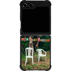 Coque Samsung Galaxy Z Flip5 - Silicone rigide noir Chairs DTMF