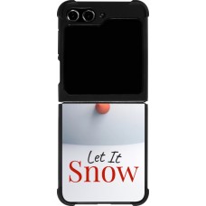 Coque Samsung Galaxy Z Flip5 - Silicone rigide noir Christmas 25 Xmas Snowman